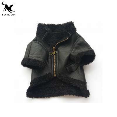 Cheap Wholesale Sport Style Pet Coat/Dog Suede Jacket Sherpa Coat