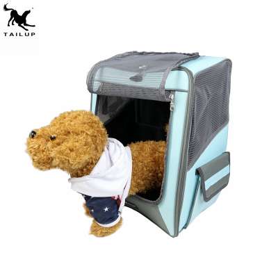 TAILUP Trolley Portable Pet Dog Cat Rolling Backpack Travel Bag Detachable