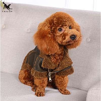 2018 China Supplier Cool Fashion Winter Warm Simply Apparel Dog Clothes Wholesale