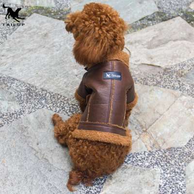 2019 Unique Pet Apparel Pet Jacket Design Faux Suede Dog Coat